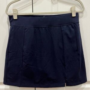 Talbots T by Talbots Knit Skort Pull On Navy Blue Womens Size Medium Petite
